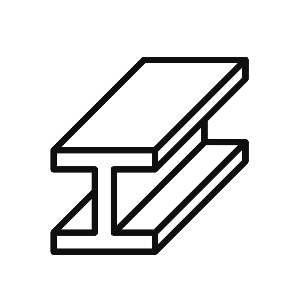 Steel bar pictogram