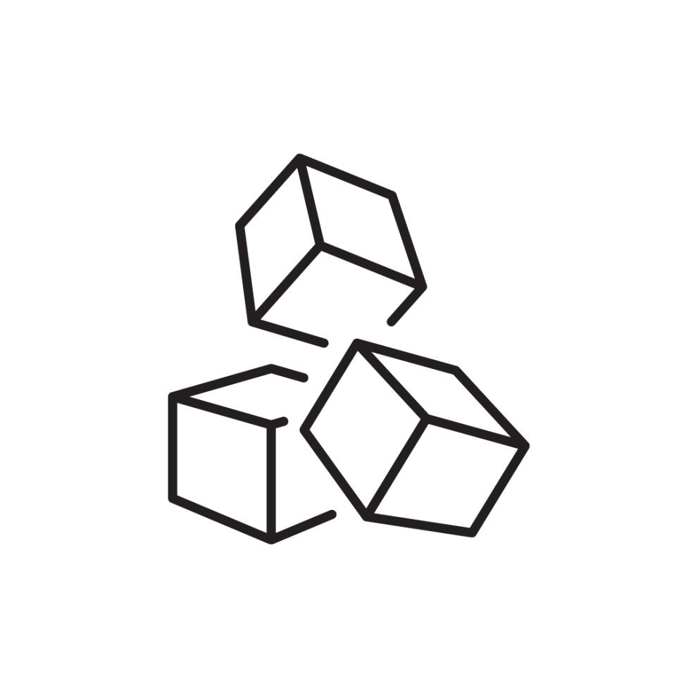 Sugar cubes pictogram