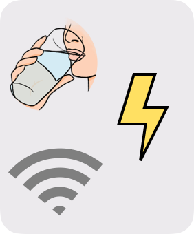  Drinking water, electricity and wi-fi connections